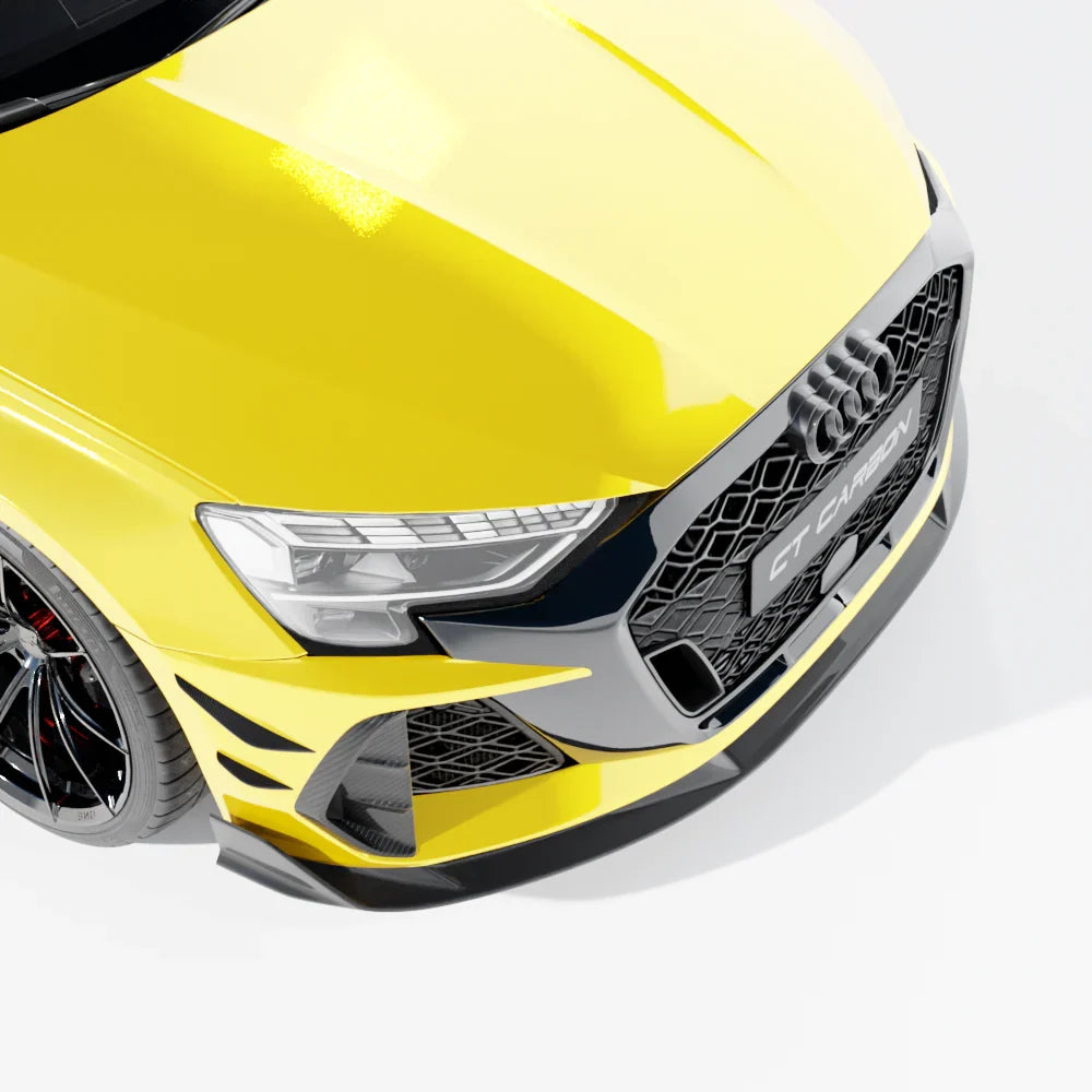 Audi RS3 8Y Facelift Front Canards - CT Design | DTC Gutachten