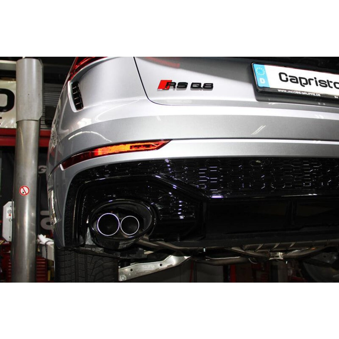 Capristo Edelstahl Klappen Sportauspuffanlage Audi RS Q8 Modell passend ab Modelljahr 2018