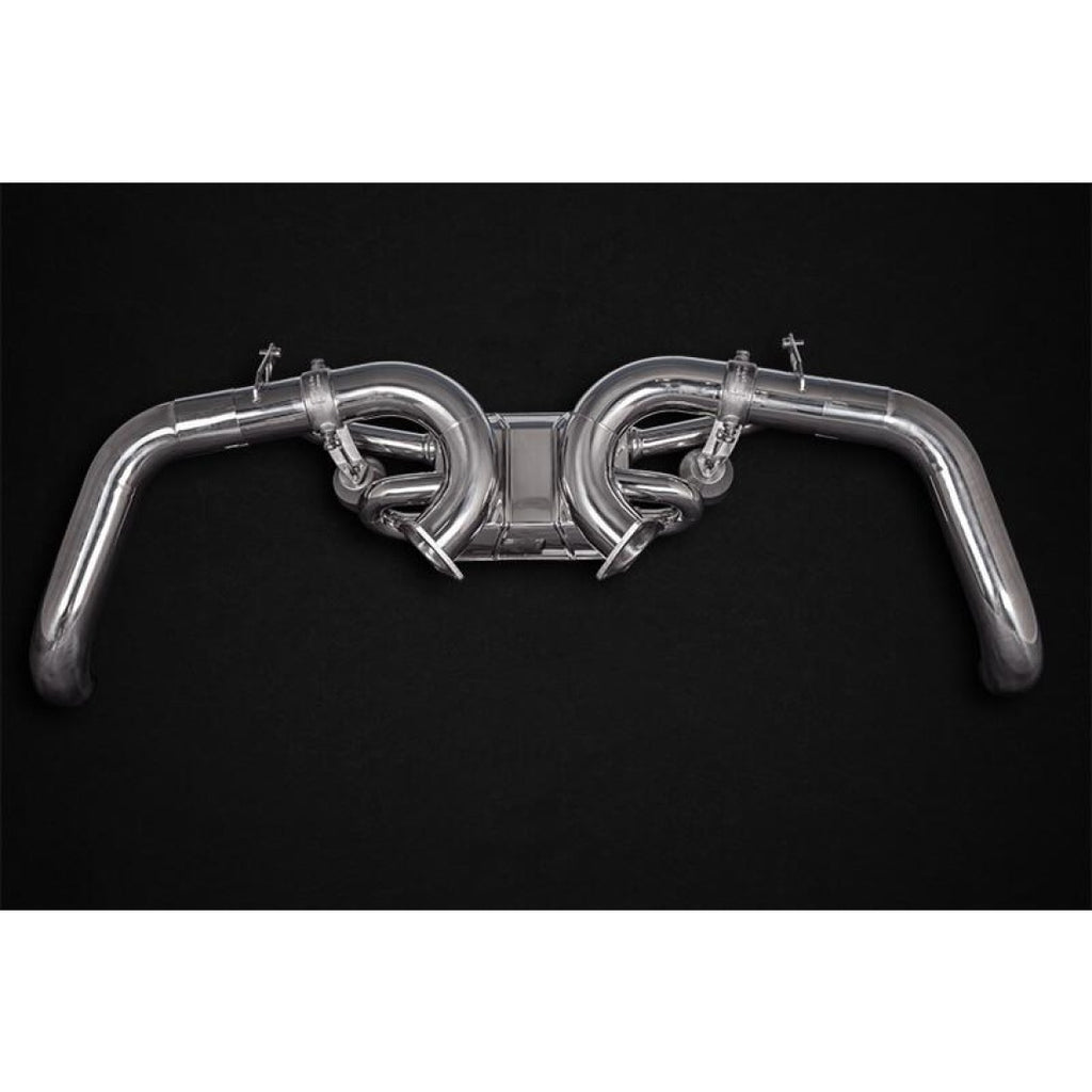 Capristo Edelstahl Klappen Sportauspuffanlage Audi R8 4S PA V10
