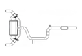 Aulitzky Exhaust | ECE Klappenabgasanlage 3" ab Kat | passend für VW Golf 8 GTI/CS/ED45 2.0 TSI EA888 Gen.4