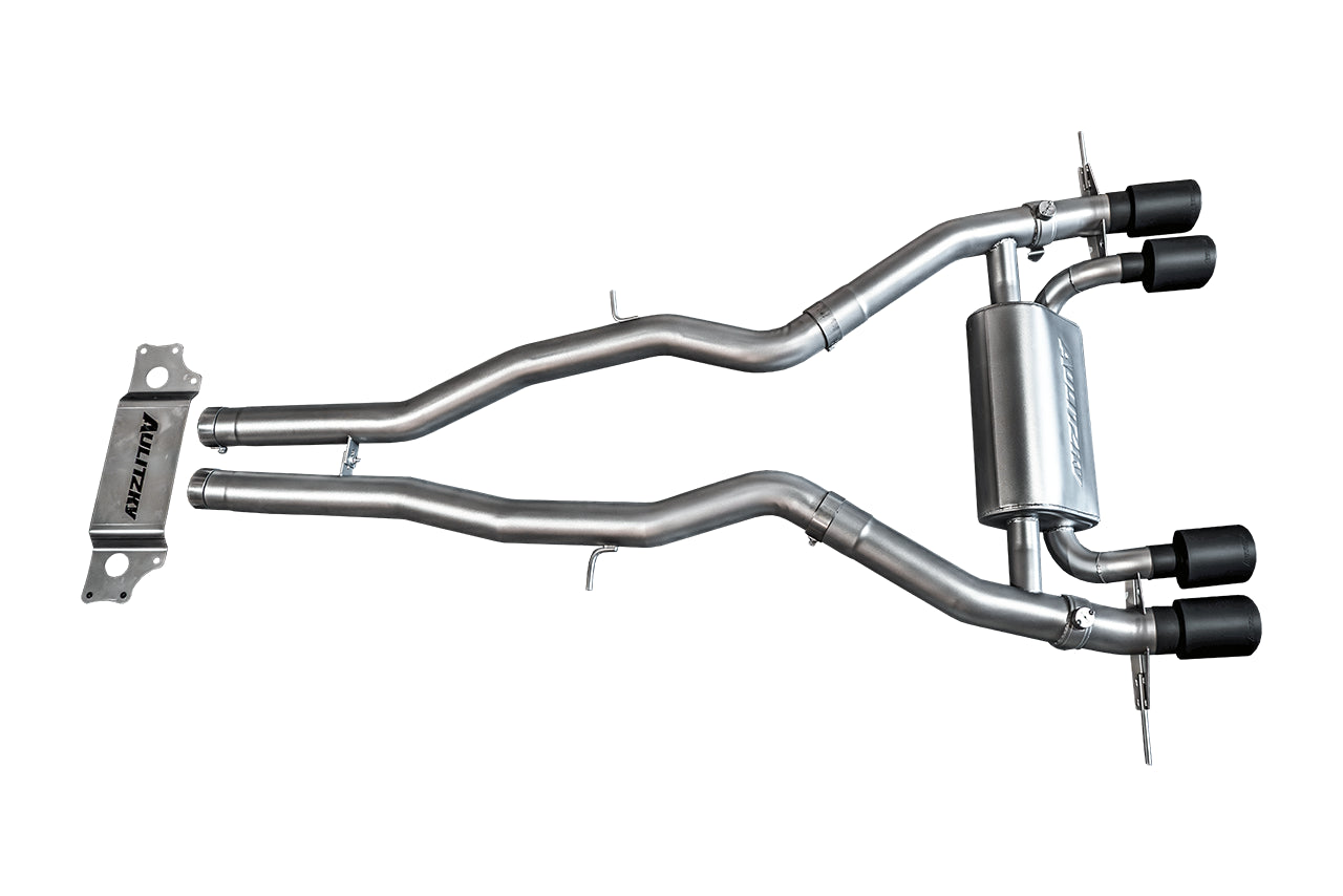 Aulitzky Exhaust | ECE Abgasanlage 3" (76mm) ab OPF mit Klappensteuerung | passend für BMW M2 (G87) S58