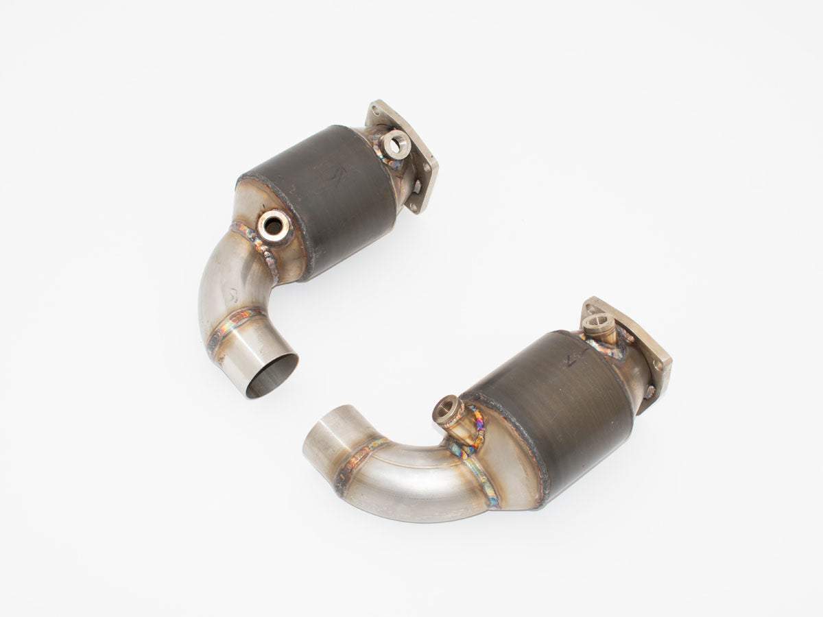 Aulitzky Exhaust | Downpipe mit 2x Motorsport-Kat | passend für Porsche 911 (991.2) 3.8 Turbo/S