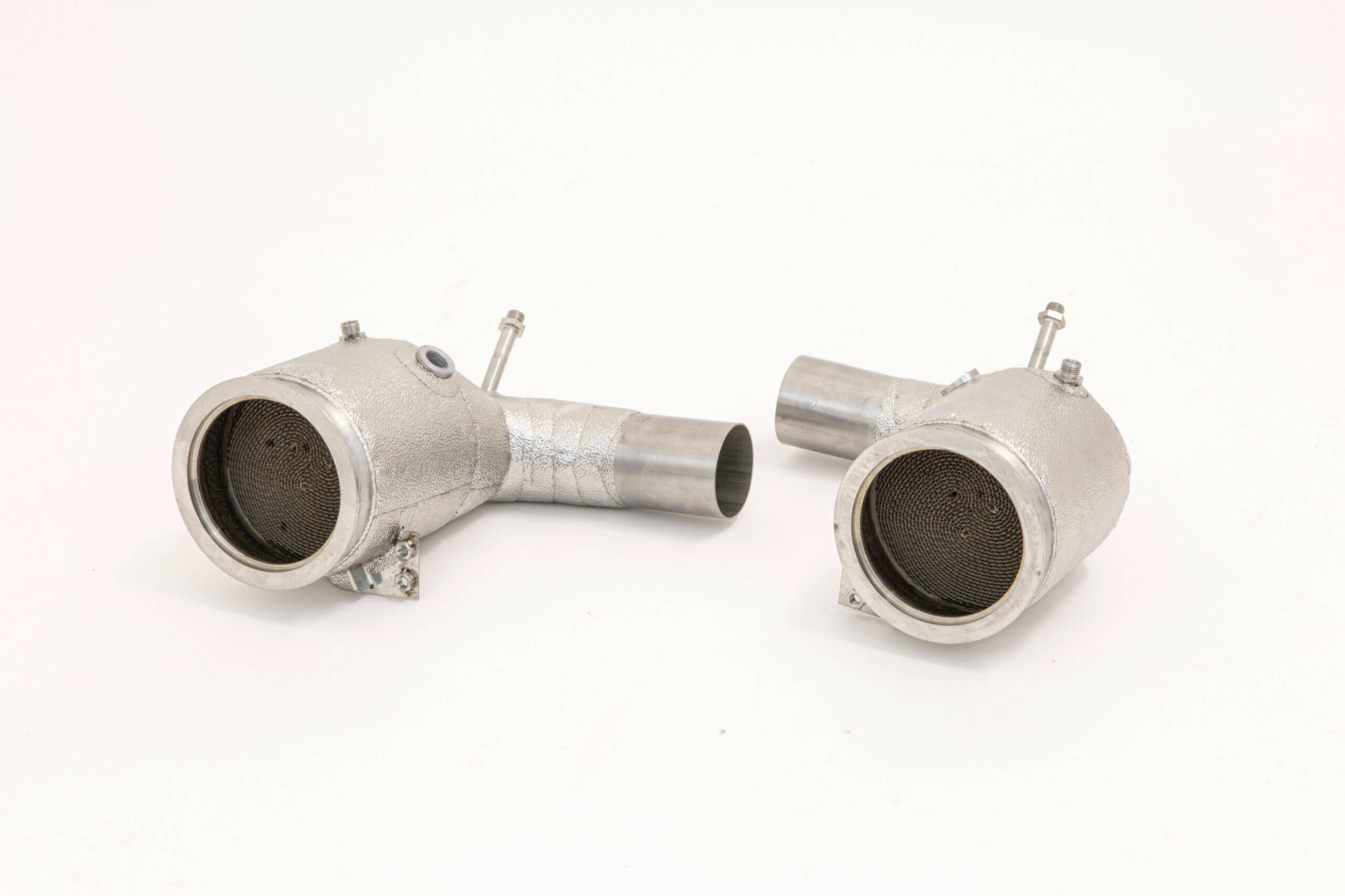 Aulitzky Exhaust | Downpipes mit 2x Sport-Kat | passend für Porsche 911 (992) 3.8 Turbo/S