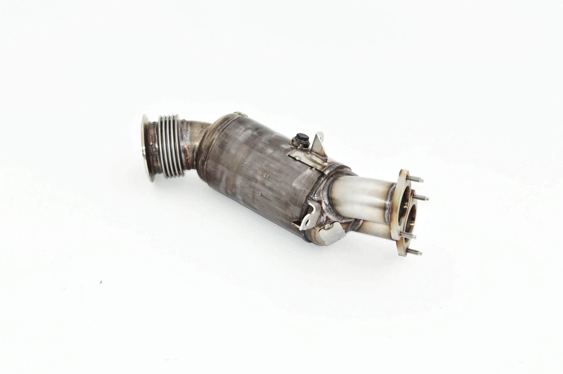 Aulitzky Exhaust | ECE Downpipe 3" (76mm) mit Sport-Kat | passend für BMW 135i/335i (E82/88/E90/E91/E92/E93) 306/326PS N55