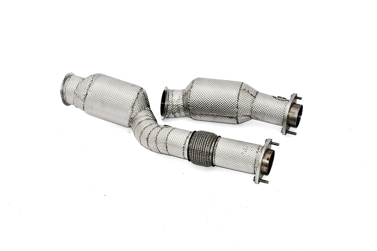 Aulitzky Exhaust | ECE Downpipe mit Sport-Kat | passend für BMW X3M (F97) (ab BJ 01.12.2020)
