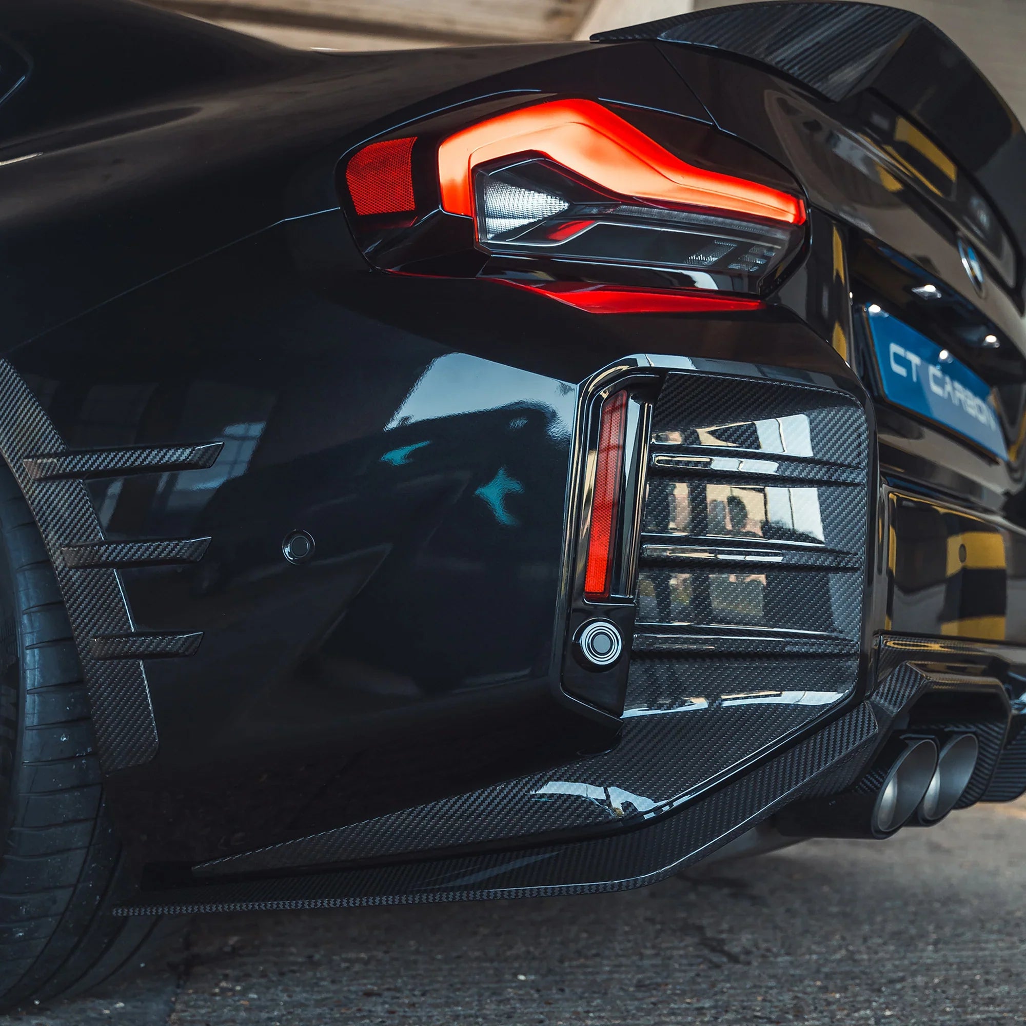 BMW M2 G87 Heck Side Splitters - CT Carbon