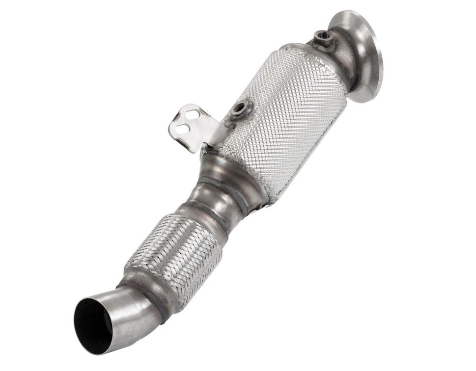 Aulitzky Exhaust | ECE Downpipe mit Sport-Kat | passend für BMW 340i/440i nonOPF (F30/F31/F32/F33/F36) B58