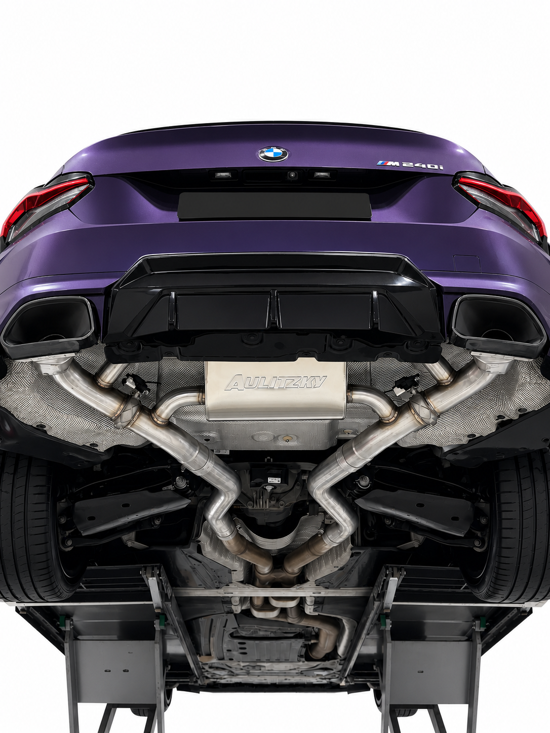 Aulitzky Exhaust | ECE Endschalldämpfer mit Klappensteuerung | passend für BMW M240i xDrive OPF (G42) B58