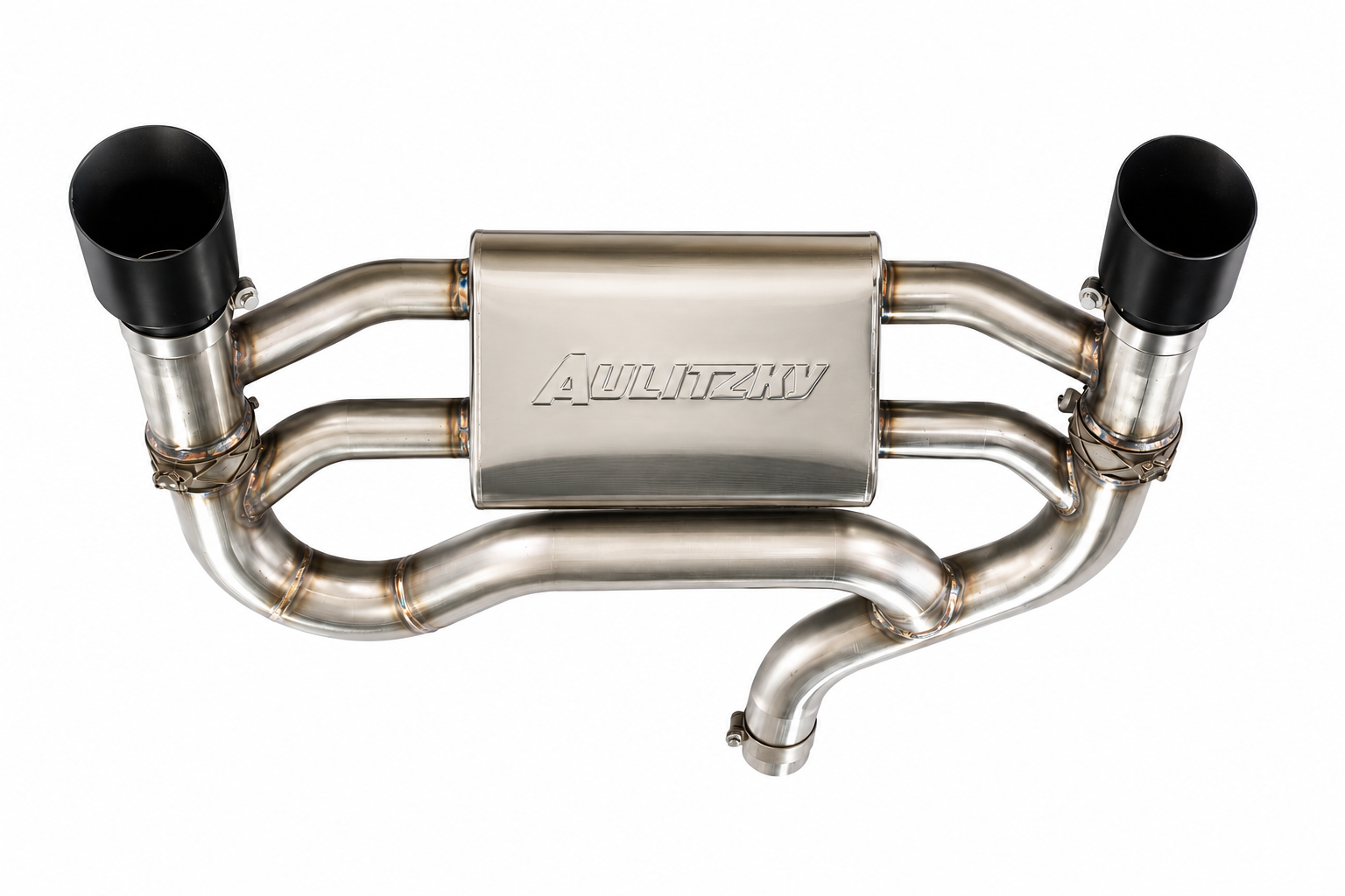 Aulitzky Exhaust | ECE Abgasanlage 3" (76mm) ab KAT/OPF mit Klappensteuerung | passend für BMW 340i (F-Serie)