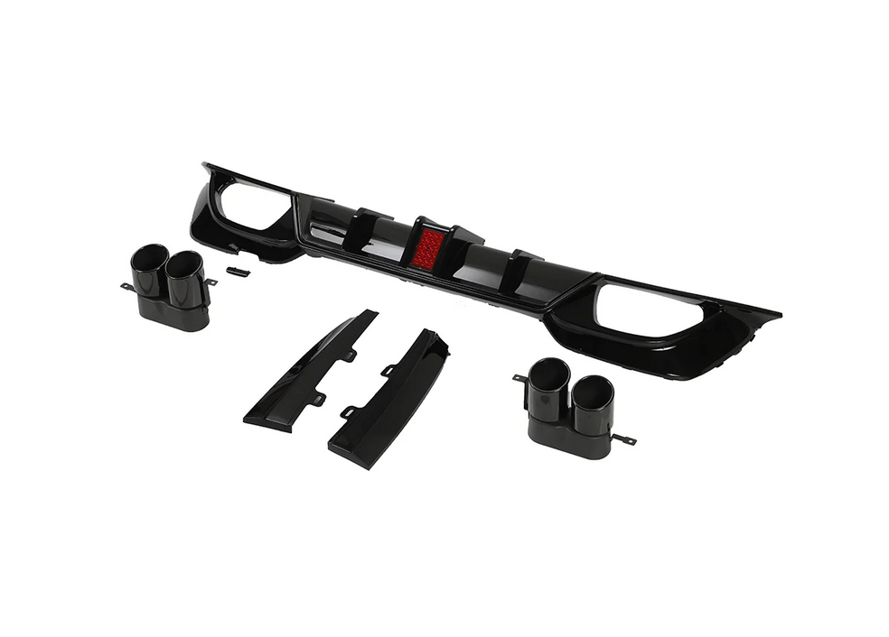 BMW 3er G20/G21 Heckdiffusor schwarzglanz - CT Design